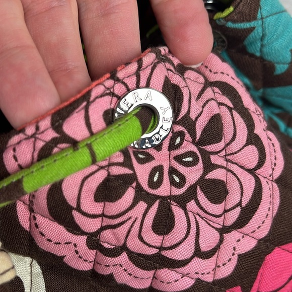 VERA BRADLEY Backpack Tote Convertible Lola Paisley Floral Removable Straps - Picture 10 of 17
